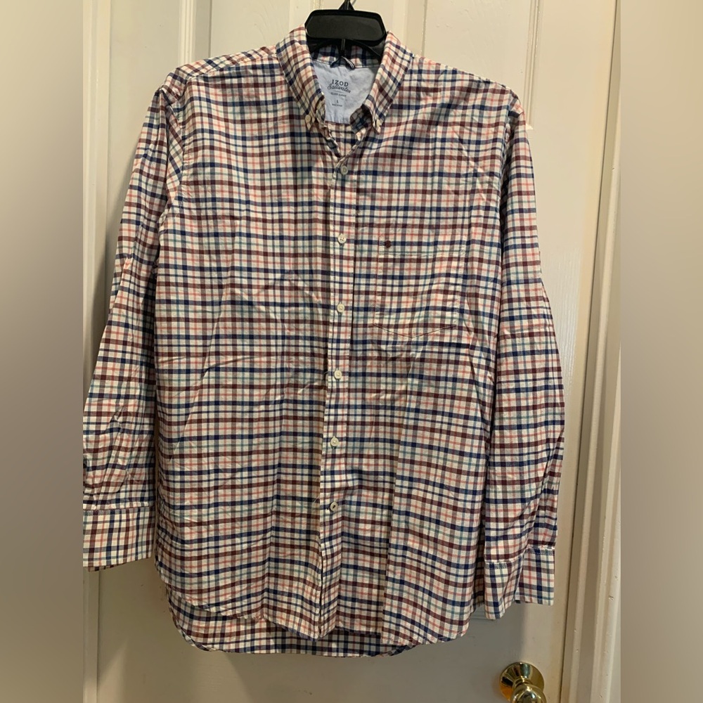 Mens Izod size large dress shirt